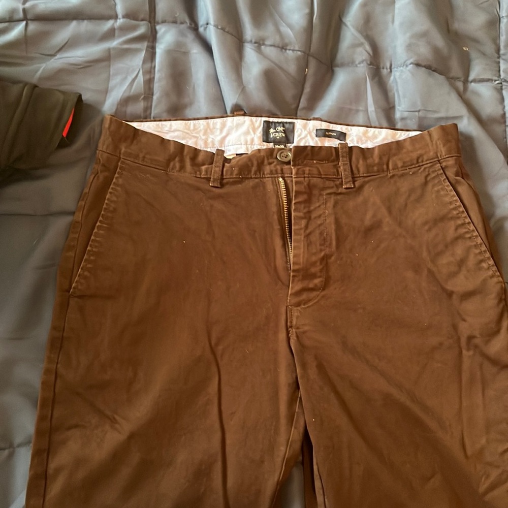 JCrew Flex Chino Sutton 29x30 Dark Brown